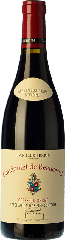 39,95 € Envío gratis | Vino tinto Famille Perrin Coudoulet de Beaucastel Rouge A.O.C. Côtes du Rhône Rhône Francia Syrah, Garnacha, Mourvèdre, Cinsault Botella 75 cl