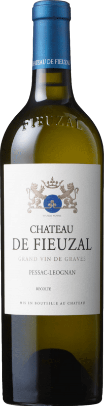86,95 € Envio grátis | Vinho Branco Château de Fieuzal Crianza A.O.C. Pessac-Léognan Bordeaux França Sémillon, Sauvignon 75 cl