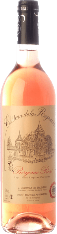 13,95 € 免费送货 | 玫瑰酒 Château de La Reynaudie Rosé A.O.C. Bergerac 法国西南部 法国 Merlot, Cabernet Sauvignon, Cabernet Franc 瓶子 75 cl