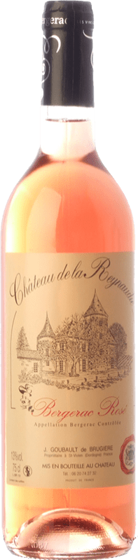 14,95 € Envio grátis | Vinho rosé Château de La Reynaudie Rosé A.O.C. Bergerac Sudoeste da França França Merlot, Cabernet Sauvignon, Cabernet Franc Garrafa 75 cl