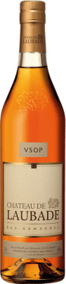55,95 € 免费送货 | 阿马尼亚克 Château de Laubade VSOP Very Superior Old Pale — 特优陈年淡色, 珍藏 I.G.P. Bas Armagnac 法国 70 cl