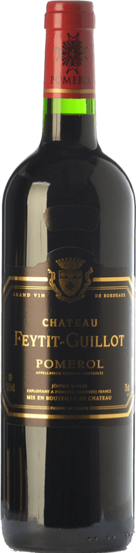 27,95 € Spedizione Gratuita | Vino rosso Château Feytit-Guillot Crianza A.O.C. Pomerol bordò Francia Merlot, Cabernet Sauvignon, Cabernet Franc Bottiglia 75 cl
