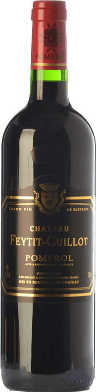 29,95 € Spedizione Gratuita | Vino Rosso Château Feytit-Guillot Crianza — Invecchiato in Botte A.O.C. Pomerol bordò Francia Merlot, Cabernet Sauvignon, Cabernet Franc 75 cl