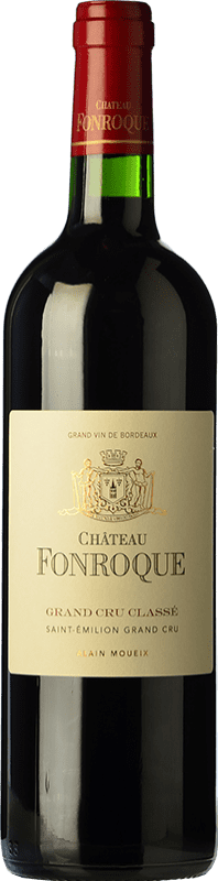 72,95 € Free Shipping | Red wine Château Fonroque Aged A.O.C. Saint-Émilion Grand Cru Bordeaux France Merlot, Cabernet Franc Bottle 75 cl