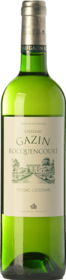 33,95 € Kostenloser Versand | Weißwein Château Gazin Rocquencourt Crianza — Kurze Fassreifung A.O.C. Pessac-Léognan Bordeaux Frankreich Sauvignon Flasche 75 cl