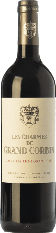 16,95 € Бесплатная доставка | Красное вино Château Grand Corbin Les Charmes старения A.O.C. Saint-Émilion Grand Cru Бордо Франция Merlot, Cabernet Sauvignon, Cabernet Franc бутылка 75 cl
