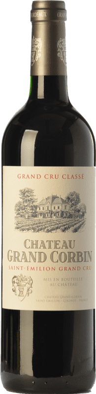 35,95 € Free Shipping | Red wine Château Grand Corbin Crianza A.O.C. Saint-Émilion Grand Cru Bordeaux France Merlot, Cabernet Sauvignon, Cabernet Franc Bottle 75 cl