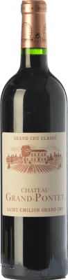 33,95 € Free Shipping | Red wine Château Grand-Pontet Crianza A.O.C. Saint-Émilion Grand Cru Bordeaux France Merlot, Cabernet Sauvignon, Cabernet Franc Bottle 75 cl