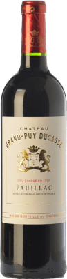 76,95 € Envío gratis | Vino tinto Château Grand-Puy Ducasse Crianza A.O.C. Pauillac Burdeos Francia Merlot, Cabernet Sauvignon Botella 75 cl