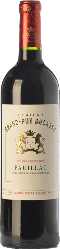 76,95 € 免费送货 | 红酒 Château Grand-Puy Ducasse 岁 A.O.C. Pauillac 波尔多 法国 Merlot, Cabernet Sauvignon 瓶子 75 cl