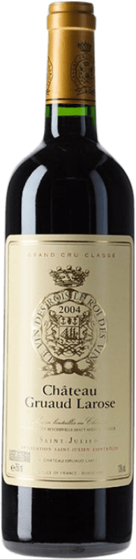 123,95 € Kostenloser Versand | Rotwein Château Gruaud Larose Crianza — Kurze Fassreifung A.O.C. Saint-Julien Bordeaux Frankreich Merlot, Cabernet Sauvignon, Cabernet Franc, Petit Verdot Flasche 75 cl