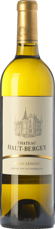 37,95 € Envio grátis | Vinho branco Château Haut-Bergey Blanc Crianza A.O.C. Pessac-Léognan Bordeaux França Sémillon, Sauvignon Garrafa 75 cl