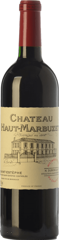 49,95 € Envío gratis | Vino tinto Château Haut-Marbuzet Crianza A.O.C. Saint-Estèphe Burdeos Francia Merlot, Cabernet Sauvignon, Cabernet Franc Botella 75 cl