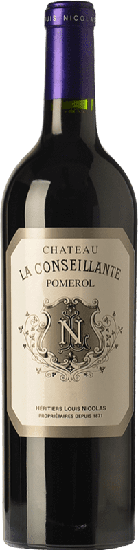 375,95 € Бесплатная доставка | Красное вино Héritiers Louis Nicolas Château La Conseillante A.O.C. Pomerol Бордо Франция Merlot, Cabernet Sauvignon бутылка 75 cl