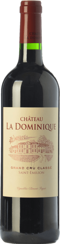 66,95 € 免费送货 | 红酒 Château La Dominique 预订 A.O.C. Saint-Émilion Grand Cru 波尔多 法国 Merlot, Cabernet Franc 瓶子 75 cl