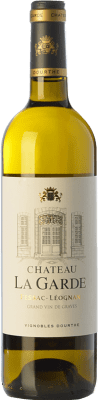 45,95 € Spedizione Gratuita | Vino Bianco Château La Garde Crianza — Invecchiato in Botte A.O.C. Pessac-Léognan bordò Francia Sémillon, Sauvignon Grigio, Sauvignon 75 cl