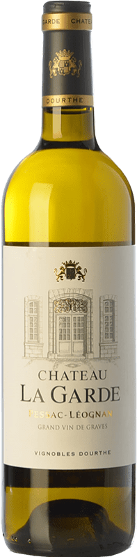 29,95 € Envio grátis | Vinho branco Château La Garde Blanc Crianza A.O.C. Pessac-Léognan Bordeaux França Sauvignon Branca, Sémillon, Sauvignon Cinza Garrafa 75 cl