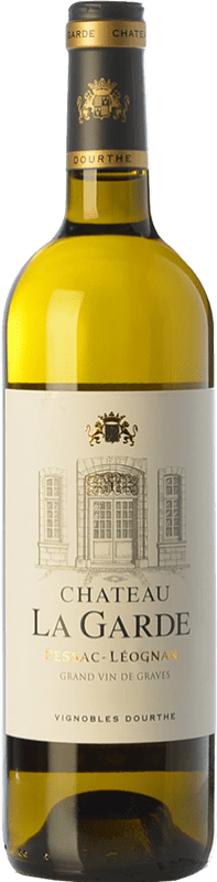 45,95 € Spedizione Gratuita | Vino Bianco Château La Garde Crianza — Invecchiato in Botte A.O.C. Pessac-Léognan bordò Francia Sémillon, Sauvignon Grigio, Sauvignon 75 cl