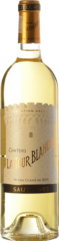 69,95 € Envio grátis | Vinho Doce Château La Tour Blanche A.O.C. Sauternes Bordeaux França Sémillon, Muscadelle, Sauvignon Garrafa 75 cl