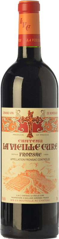 24,95 € Free Shipping | Red wine Château La Vieille Cure Aged A.O.C. Fronsac Bordeaux France Merlot, Cabernet Sauvignon, Cabernet Franc Bottle 75 cl