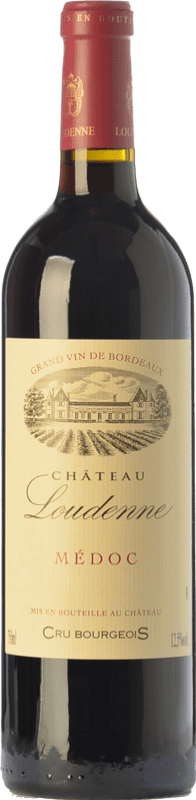 22,95 € Kostenloser Versand | Rotwein Château Loudenne Crianza — Kurze Fassreifung A.O.C. Médoc Bordeaux Frankreich Merlot, Cabernet Sauvignon, Cabernet Franc, Malbec 75 cl
