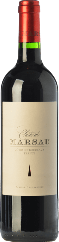 22,95 € 送料無料 | 赤ワイン Château Marsau Crianza — クリアンサ A.O.C. Côtes de Bordeaux ボルドー フランス Merlot — メルロー 75 cl