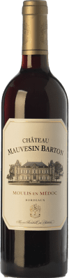 43,95 € Envío gratis | Vino Tinto Château Mauvesin Barton Crianza A.O.C. Moulis-en-Médoc Burdeos Francia Merlot, Cabernet Sauvignon, Cabernet Franc, Petit Verdot 75 cl