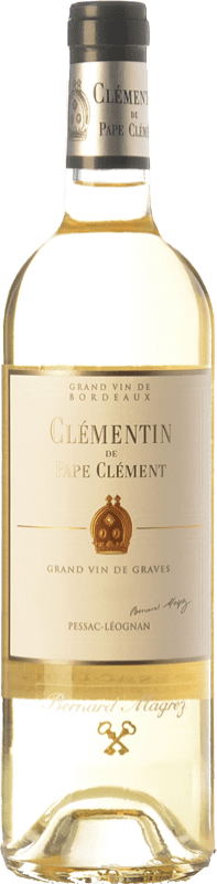 51,95 € Free Shipping | White wine Château Pape Clément Clémentin Blanc Aged A.O.C. Pessac-Léognan Bordeaux France Sauvignon White, Sémillon, Muscadelle, Sauvignon Grey Bottle 75 cl