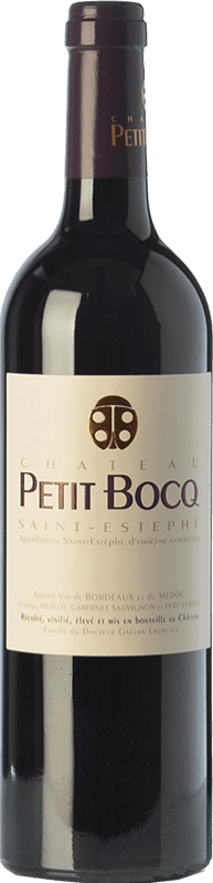 28,95 € 免费送货 | 红酒 Château Petit Bocq 岁 A.O.C. Saint-Estèphe 波尔多 法国 Merlot, Cabernet Sauvignon, Cabernet Franc 瓶子 75 cl