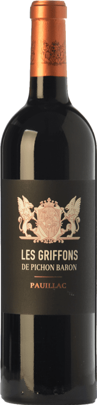 49,95 € Spedizione Gratuita | Vino rosso Château Pichon Baron Les Griffons Crianza A.O.C. Pauillac bordò Francia Merlot, Cabernet Sauvignon Bottiglia 75 cl