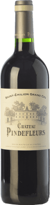 45,95 € 免费送货 | 红酒 Château Pindefleurs 岁 A.O.C. Saint-Émilion Grand Cru 波尔多 法国 Merlot, Cabernet Franc 瓶子 75 cl