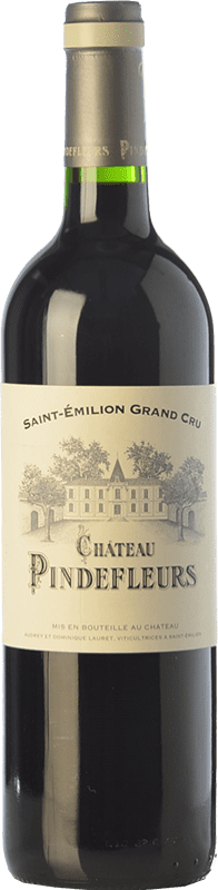 45,95 € 免费送货 | 红酒 Château Pindefleurs 岁 A.O.C. Saint-Émilion 波尔多 法国 Merlot, Cabernet Franc 瓶子 75 cl