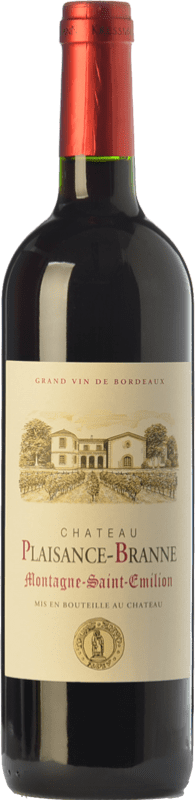 13,95 € Free Shipping | Red wine Château Plaisance Branne Aged A.O.C. Montagne Saint-Émilion Bordeaux France Merlot, Cabernet Franc Bottle 75 cl