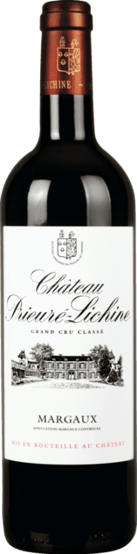 79,95 € Бесплатная доставка | Красное вино Château Prieuré-Lichine Crianza — Крианса A.O.C. Margaux Бордо Франция Merlot — Мерло, Cabernet Sauvignon — Каберне Совиньон, Petit Verdot 75 cl