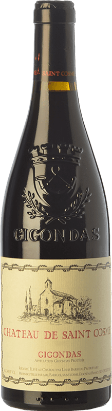 33,95 € Free Shipping | Red wine Château Saint Cosme Aged A.O.C. Gigondas Rhône France Syrah, Grenache, Mourvèdre, Cinsault Bottle 75 cl