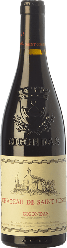 35,95 € Envoi gratuit | Vin rouge Château Saint Cosme Crianza A.O.C. Gigondas Rhône France Syrah, Grenache, Mourvèdre, Cinsault Bouteille 75 cl