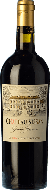 11,95 € 送料無料 | 赤ワイン Château Sissan グランド・リザーブ A.O.C. Cadillac ボルドー フランス Merlot, Cabernet Sauvignon, Cabernet Franc ボトル 75 cl