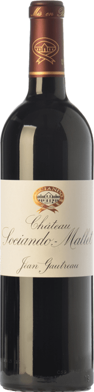 52,95 € Kostenloser Versand | Rotwein Château Sociando-Mallet Crianza — Kurze Fassreifung A.O.C. Haut-Médoc Bordeaux Frankreich Merlot, Cabernet Sauvignon, Cabernet Franc Flasche 75 cl
