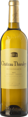 10,95 € Envío gratis | Vino blanco Château Thieuley Blanc A.O.C. Bordeaux Burdeos Francia Sauvignon Blanca, Sémillon Botella 75 cl
