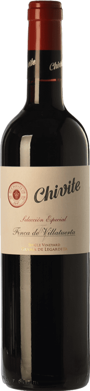 10,95 € 免费送货 | 红酒 Chivite Finca de Villatuerta Selección Especial 岁 D.O. Navarra 纳瓦拉 西班牙 Tempranillo, Merlot 瓶子 75 cl