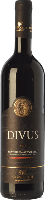 17,95 € 免费送货 | 红酒 Ciavolich Divus D.O.C. Montepulciano d'Abruzzo 阿布鲁佐 意大利 Montepulciano 瓶子 75 cl