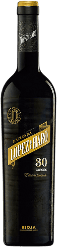 31,95 € Envío gratis | Vino Tinto Hacienda López de Haro 30 Meses Gran Reserva D.O.Ca. Rioja La Rioja España Tempranillo, Garnacha 75 cl