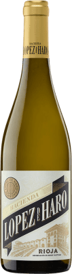 6,95 € Kostenloser Versand | Weißwein Hacienda López de Haro Holzfass D.O.Ca. Rioja La Rioja Spanien Viura 75 cl