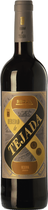 8,95 € Бесплатная доставка | Красное вино Hacienda López de Haro Heredad de Tejada Резерва D.O.Ca. Rioja Ла-Риоха Испания Tempranillo — Темпранильо Бутылка 75 cl