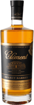 43,95 € Spedizione Gratuita | Rum Clément Select Barrel Rhum I.G.P. Martinique Francia Bottiglia 70 cl