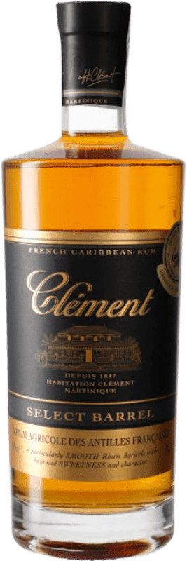 49,95 € Бесплатная доставка | Ром Clément Select Barrel Rhum I.G.P. Martinique Франция бутылка 70 cl