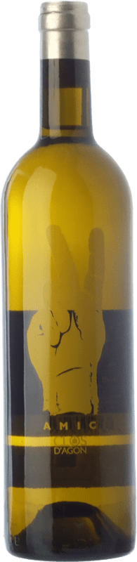 14,95 € Envío gratis | Vino blanco Clos d'Agón Amic Blanc D.O. Catalunya Cataluña España Garnacha Blanca Botella Magnum 1,5 L
