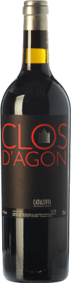 43,95 € Free Shipping | Red wine Clos d'Agón Crianza D.O. Catalunya Catalonia Spain Merlot, Syrah, Cabernet Sauvignon, Monastrell Bottle 75 cl