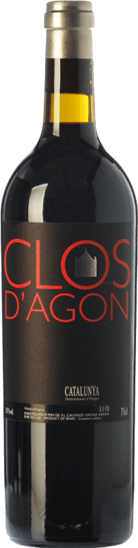 54,95 € Envío gratis | Vino tinto Clos d'Agón Crianza D.O. Catalunya Cataluña España Merlot, Syrah, Cabernet Sauvignon, Monastrell Botella 75 cl