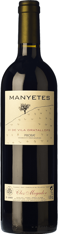 64,95 € Бесплатная доставка | Красное вино Clos Mogador Manyetes Vi de Vila Gratallops старения D.O.Ca. Priorat Каталония Испания Carignan бутылка 75 cl